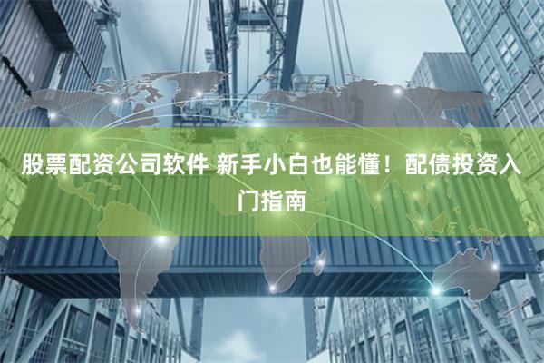 股票配资公司软件 新手小白也能懂！配债投资入门指南